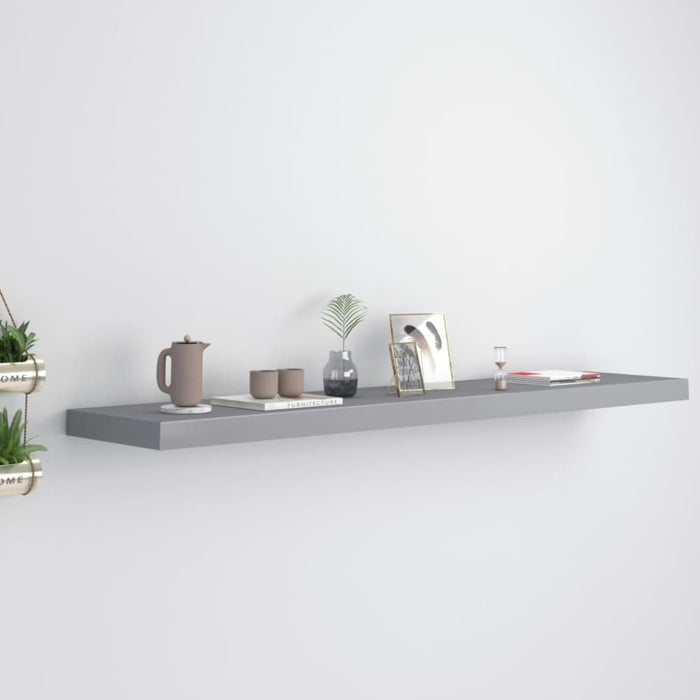 Floating Wall Shelf Grey Mdf Txtnlx