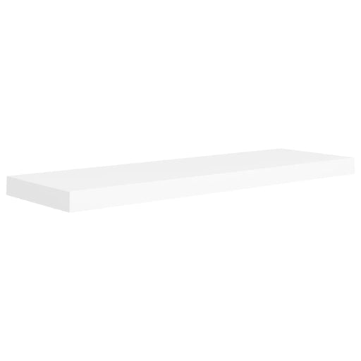 Floating Wall Shelf White Mdf Txtnoa