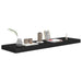 Floating Wall Shelves 2 Pcs Black Mdf Txtntk