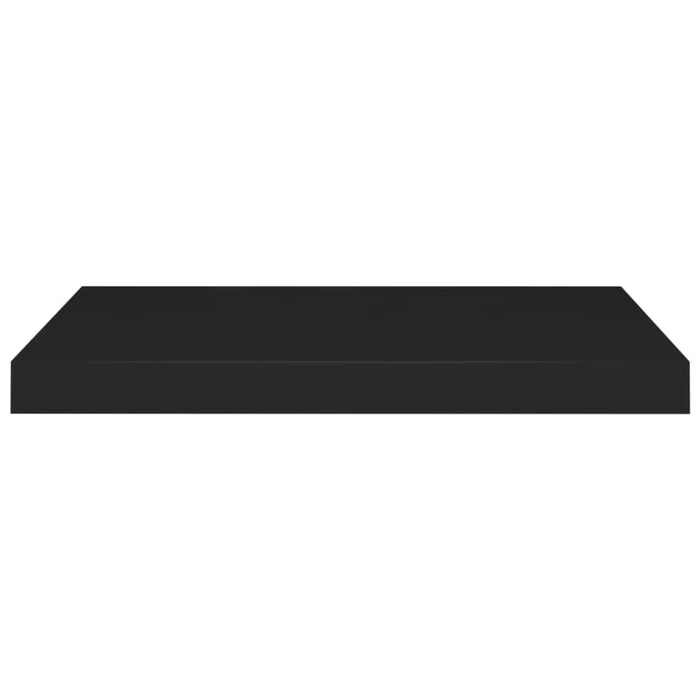 Floating Wall Shelves 2 Pcs Black Mdf Txtntt