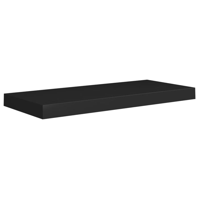 Floating Wall Shelves 2 Pcs Black Mdf Txtntt