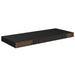 Floating Wall Shelves 2 Pcs Black Mdf Txtntt