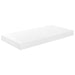 Floating Wall Shelves 2 Pcs Glossy Look White Mdf Txtial