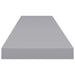 Floating Wall Shelves 2 Pcs Grey Mdf Txtnlt