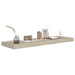 Floating Wall Shelves 2 Pcs Oak Mdf Txtnin