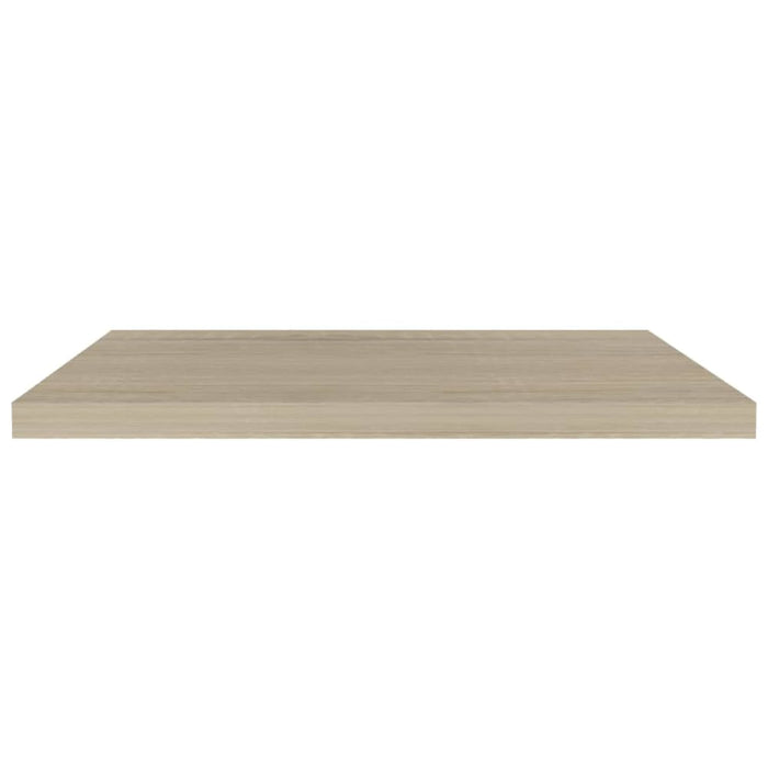 Floating Wall Shelves 2 Pcs Oak Mdf Txtnin