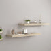 Floating Wall Shelves 2 Pcs Oak Mdf Txtnin