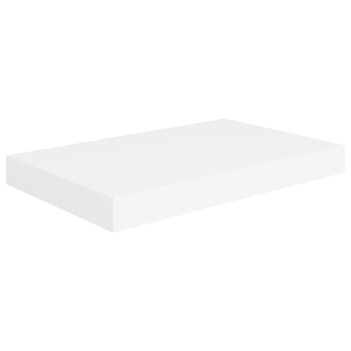 Floating Wall Shelves 2 Pcs White Mdf Txtnbl