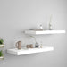 Floating Wall Shelves 2 Pcs White Mdf Txtnox