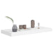 Floating Wall Shelves 2 Pcs White Mdf Txtnox