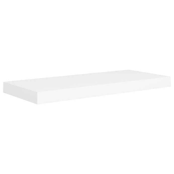 Floating Wall Shelves 2 Pcs White Mdf Txtnox