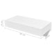 Floating Wall Shelves With Drawers 2 Pcs White Xilbbo