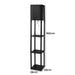 Goslash Picks Floor Lamp Storage Shelf Led Wood Standing