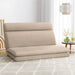 Floor Lounge Sofa Bed 2 Seater Linen Beige