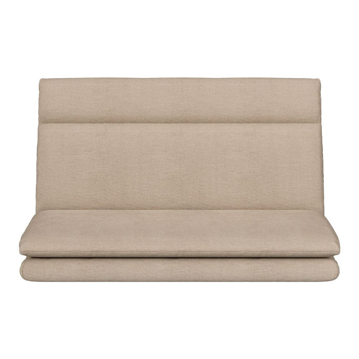 Floor Lounge Sofa Bed 2 Seater Linen Beige