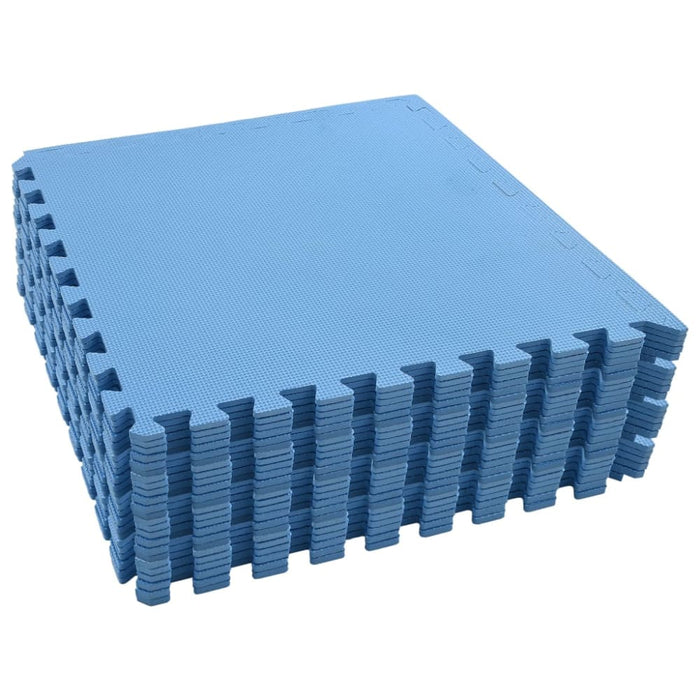 Floor Mats 24 Pcs Eva Foam Blue