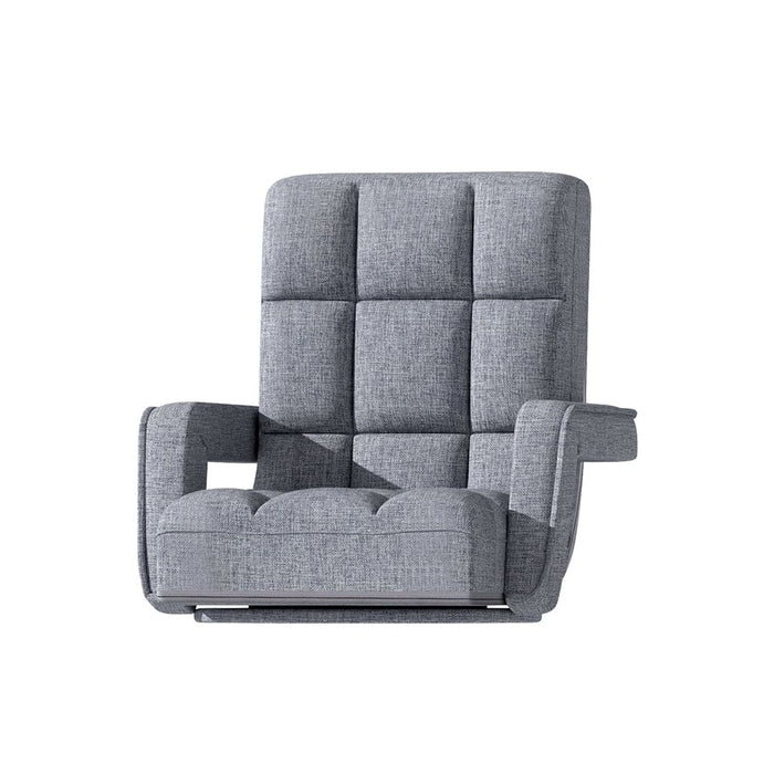 Floor Sofa Bed Lounge Chair Recliner Chaise Swivel Grey