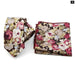 Floral Cotton Ties And Pocket Square Set For Business