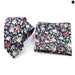 Floral Cotton Ties And Pocket Square Set For Business