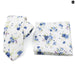 Floral Cotton Ties And Pocket Square Set For Business