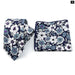 Floral Cotton Ties And Pocket Square Set For Business