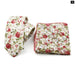 Floral Cotton Ties And Pocket Square Set For Business