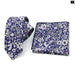 Floral Cotton Ties And Pocket Square Set For Business