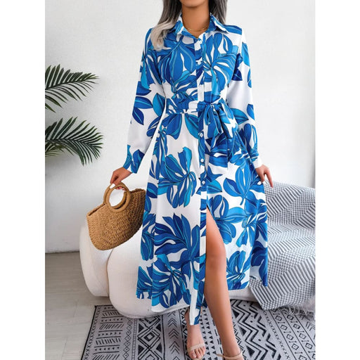 Floral Print Long Sleeve Maxi Dress for Women