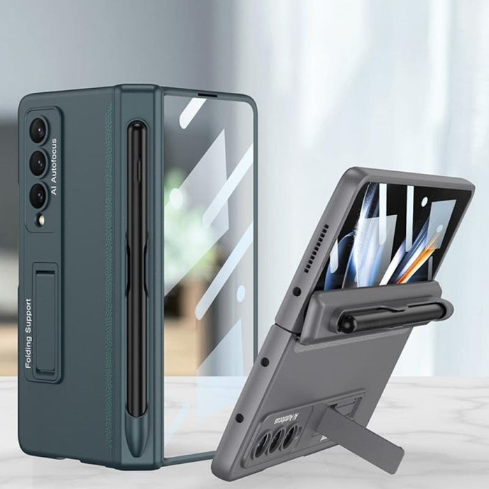 Fold 4 Gkk Magnetic Hinge Flip Case With Holder And Pen Slot