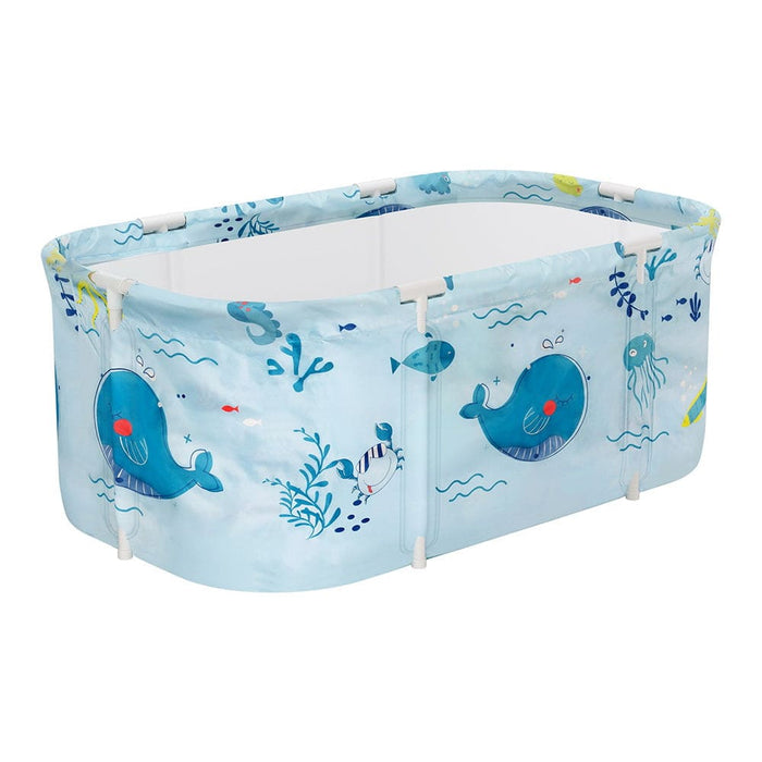 Foldable Bathtub Pvc Spa Bucket Inflatable Cushion 113x61cm