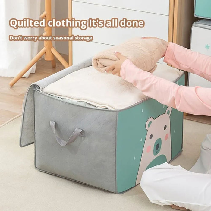 Foldable Comforter Storage Bag Big Capacity Quilt Organizer