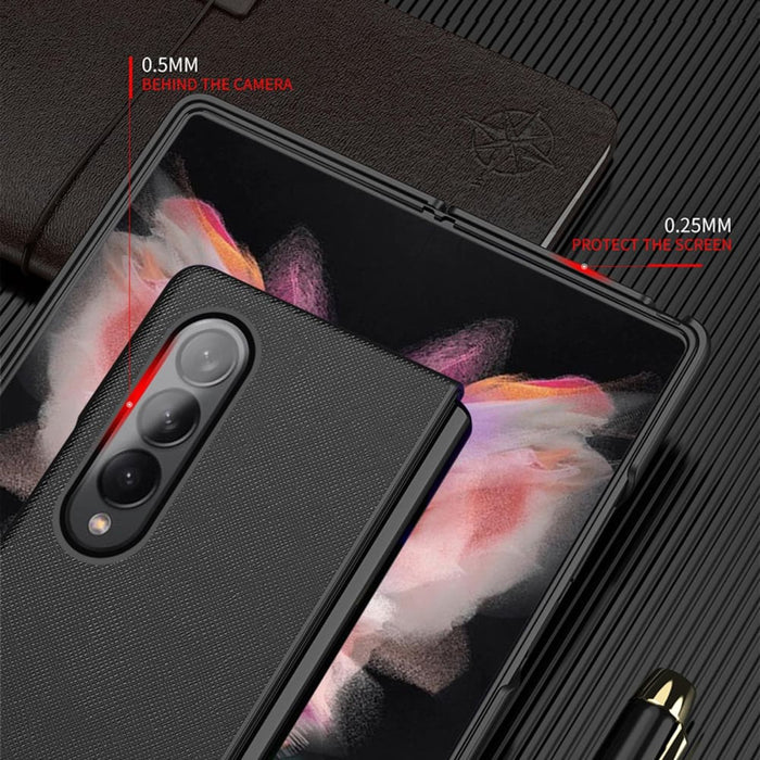 Foldable Cross Pattern Phone Case For Samsung Galaxy z Fold