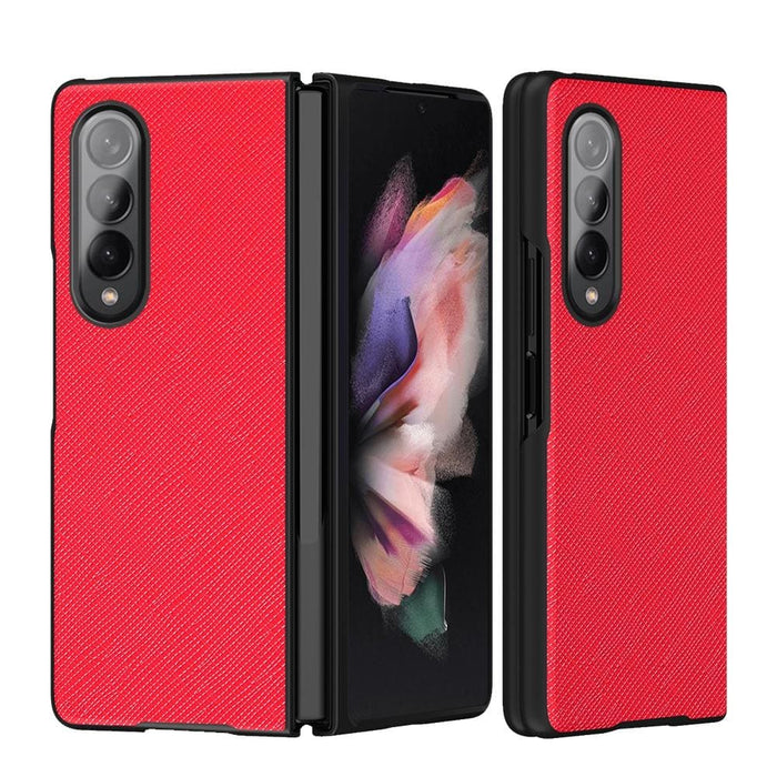 Foldable Cross Pattern Phone Case For Samsung Galaxy z Fold