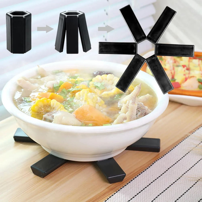 Foldable Heat Resistant Pot Mat For Kitchen