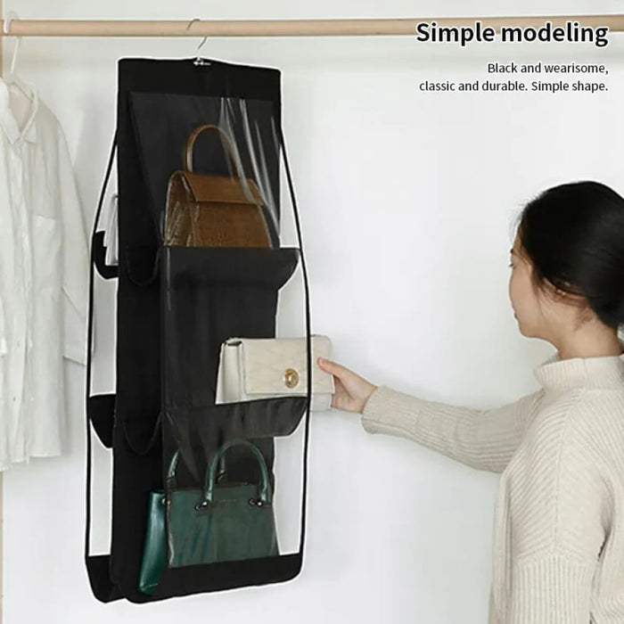 Foldable Oxford Cloth Handbag Hanging Organizer With 6