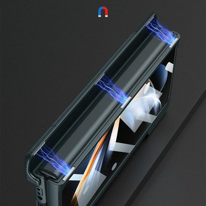 Foldable Phone Case With Magnetic Closure And Pen Slot