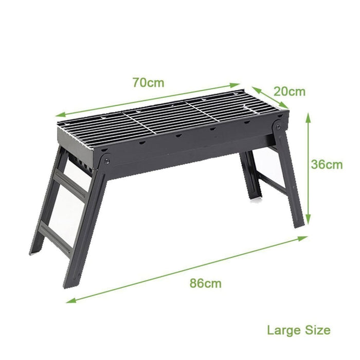 Foldable Portable Bbq Charcoal Grill Barbecue Camping