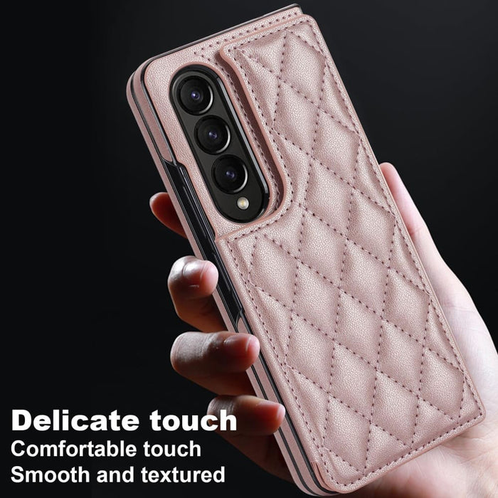 Foldable Pu Phone Case With Full Coverage And Double Buckle