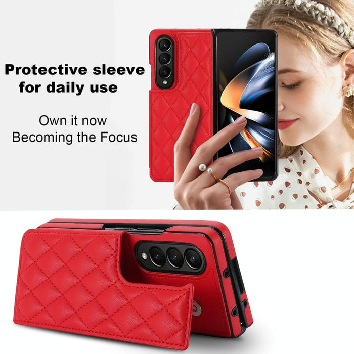 Foldable Pu Phone Case With Full Coverage And Double Buckle