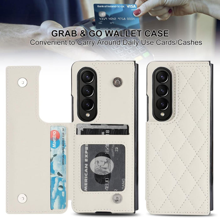 Foldable Pu Phone Case With Full Coverage And Double Buckle