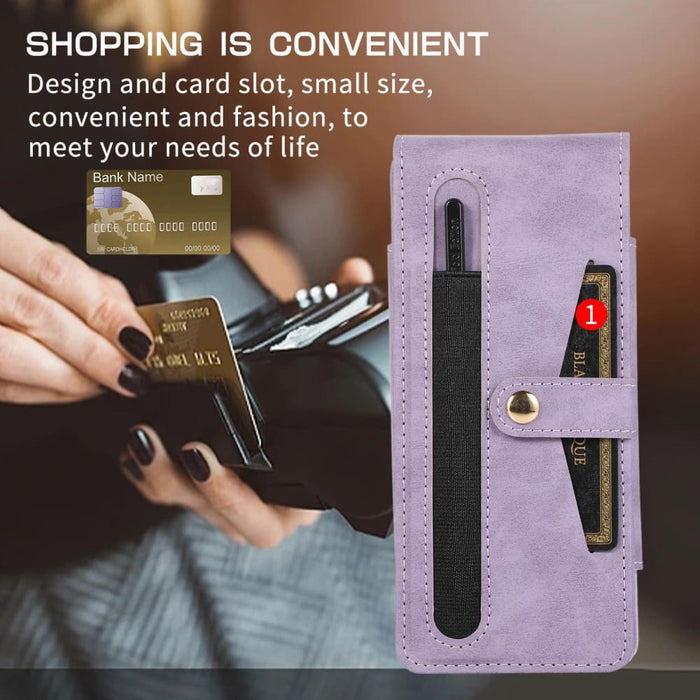 Foldable Shockproof Leather Phone Case Stylus For Samsung