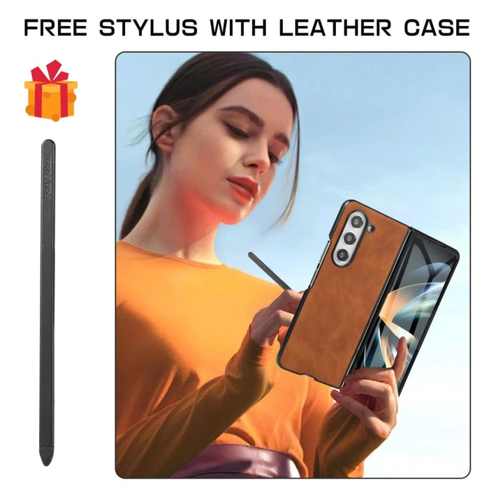 Foldable Shockproof Leather Phone Case Stylus For Samsung