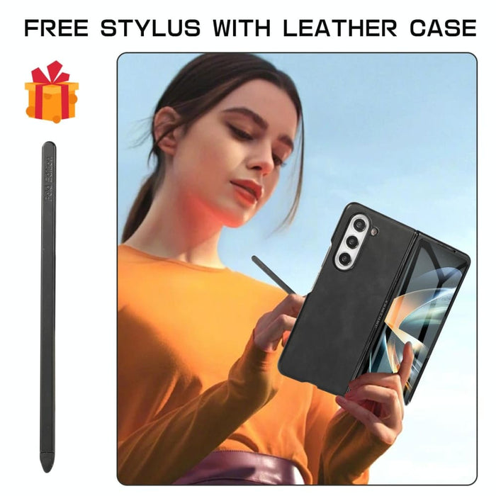 Foldable Shockproof Leather Phone Case Stylus For Samsung