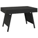 Foldable Side Table Black 60x40x38 Cm Poly Rattan Tokabn