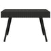 Foldable Side Table Black 60x40x38 Cm Poly Rattan Tokabn