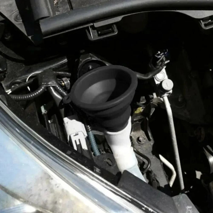 Foldable Silicone Car Funnel For Engine Fluid Change