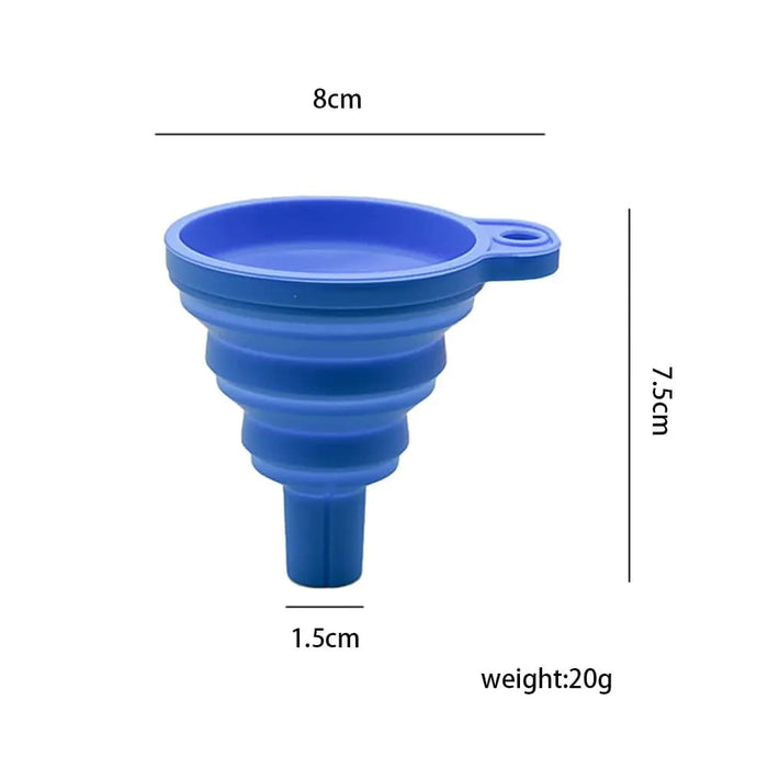 Foldable Silicone Car Funnel For Engine Fluid Change