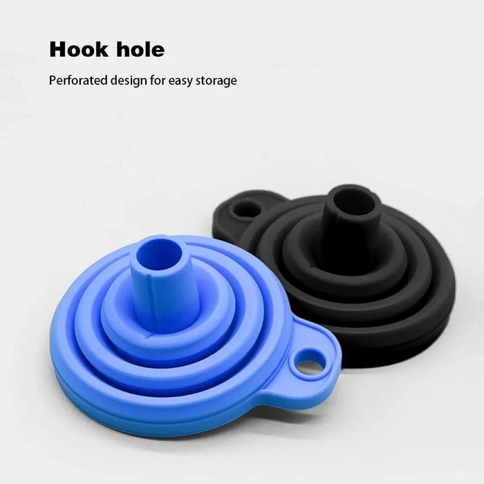 Foldable Silicone Car Funnel For Engine Fluid Change