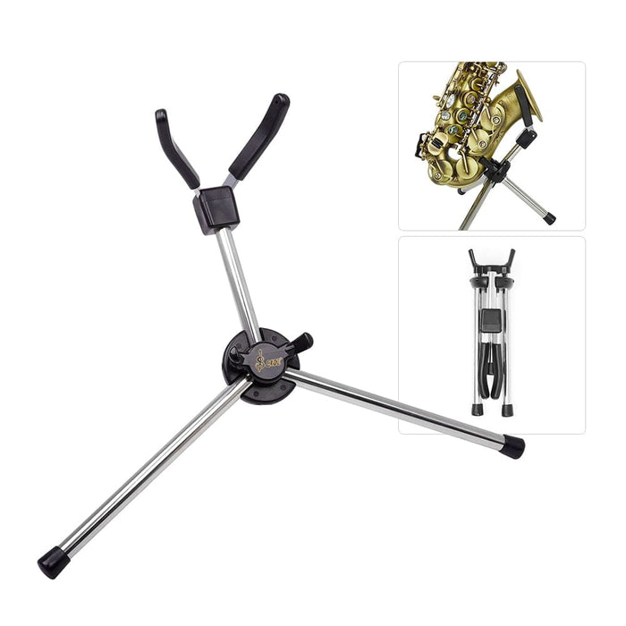 Foldable Soprano Saxophone Stand Portable Sax Metal Floor