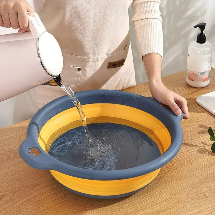 Foldable Travel Wash Basin For Bathroom